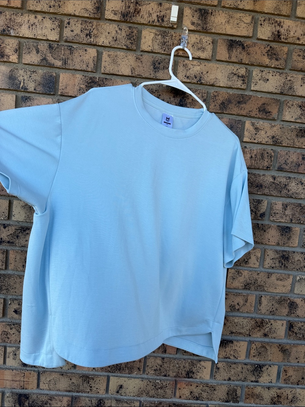 Mebersmark Light Blue Short Sleeve Tee - Relaxed Crewneck